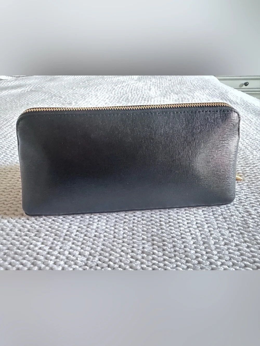 kate spade Black Wallet with Gold Logo